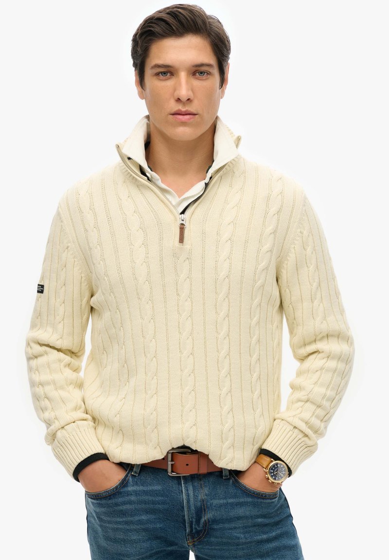Superdry & Co CLASSIC CABLE - Pullover - cream