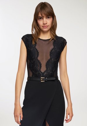 SEMITRASPARENTE  - Camicetta - nero