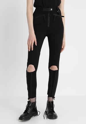 Stoffhose - black