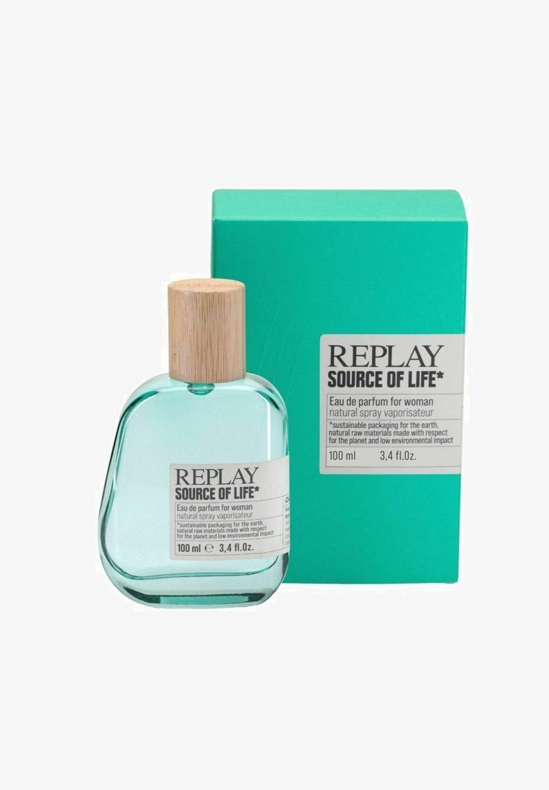 Replay Fragrances - GIFTSET REPLAY SOURCE OF LIFE WOMAN EDP 100ML + POCHETTE - Eau de parfum - turquoise, Suurenna