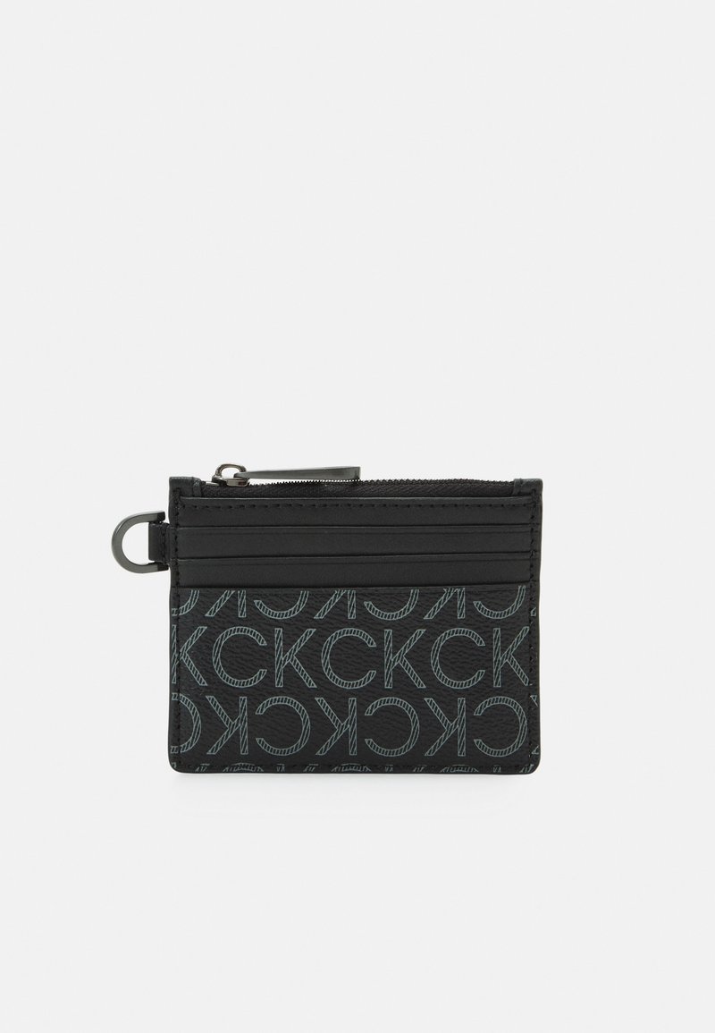 Calvin Klein SUBTLE MONO HOLDER ZIP UNISEX - Geldbörse - black 