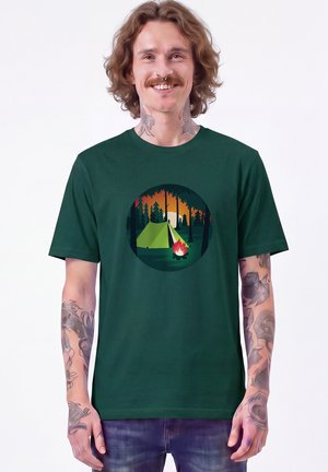 watapparel, ZELTEN - T-Shirt print - glazed green
