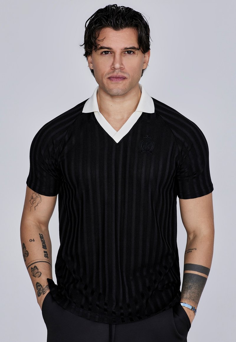 SIKSILK Polo majica - black