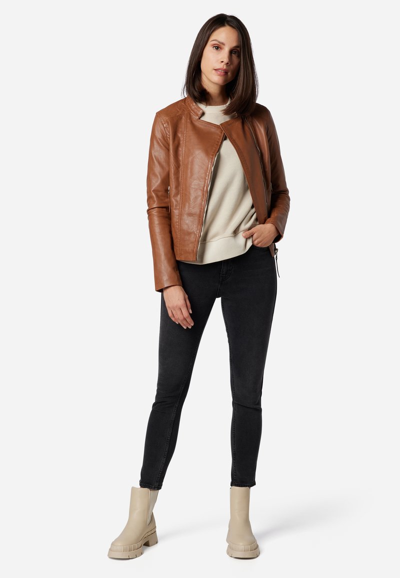 Damen Leichte Jacken | Ricano RYLEE Lederjacke cognac - MZ92738 Damen Leichte Jacken | Ricano RYLEE Lederjacke cognac - MZ92738