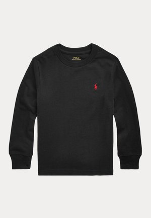 COTTON JERSEY LONG SLEEVE T-SHIRT - Hosszú ujjú felső - black