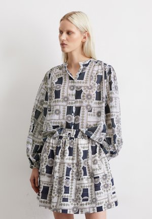 AUSGESTELLTER  AUS LEICHTEM  - Minirock - multi muted blue