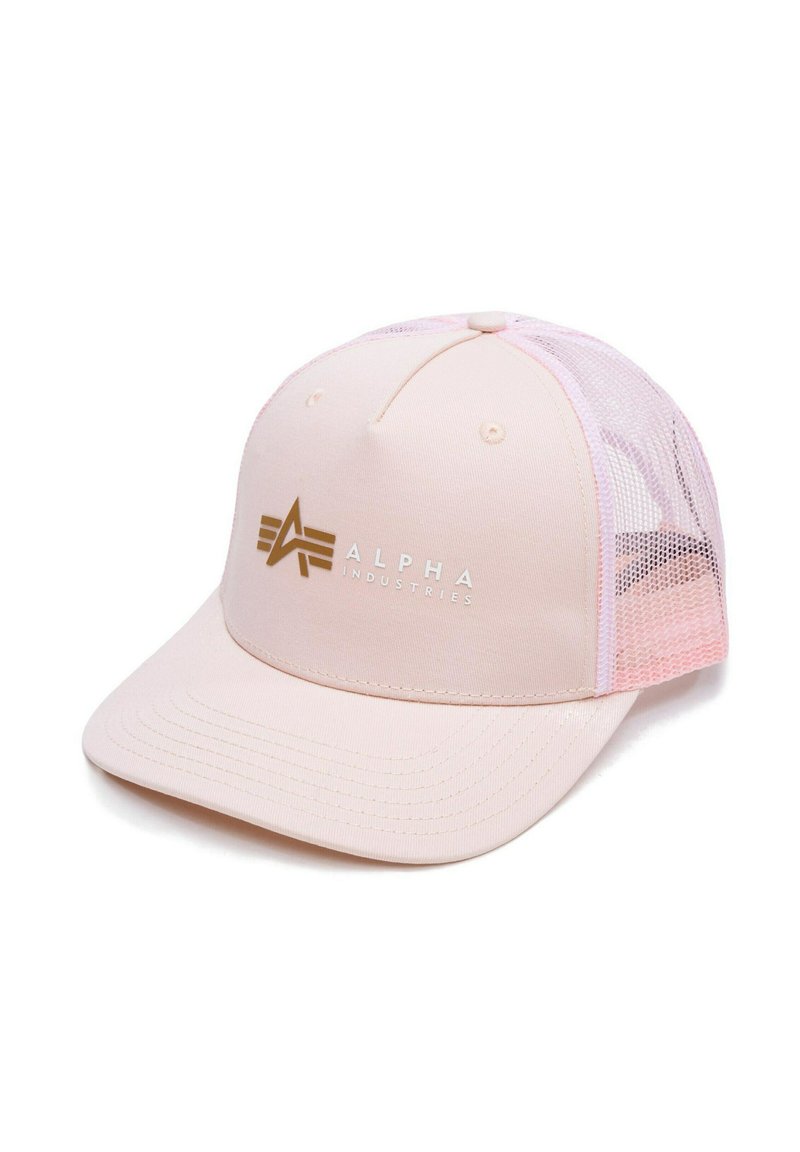 Alpha Industries LABEL TRUCKER UNISEX - Kapa - pale peach