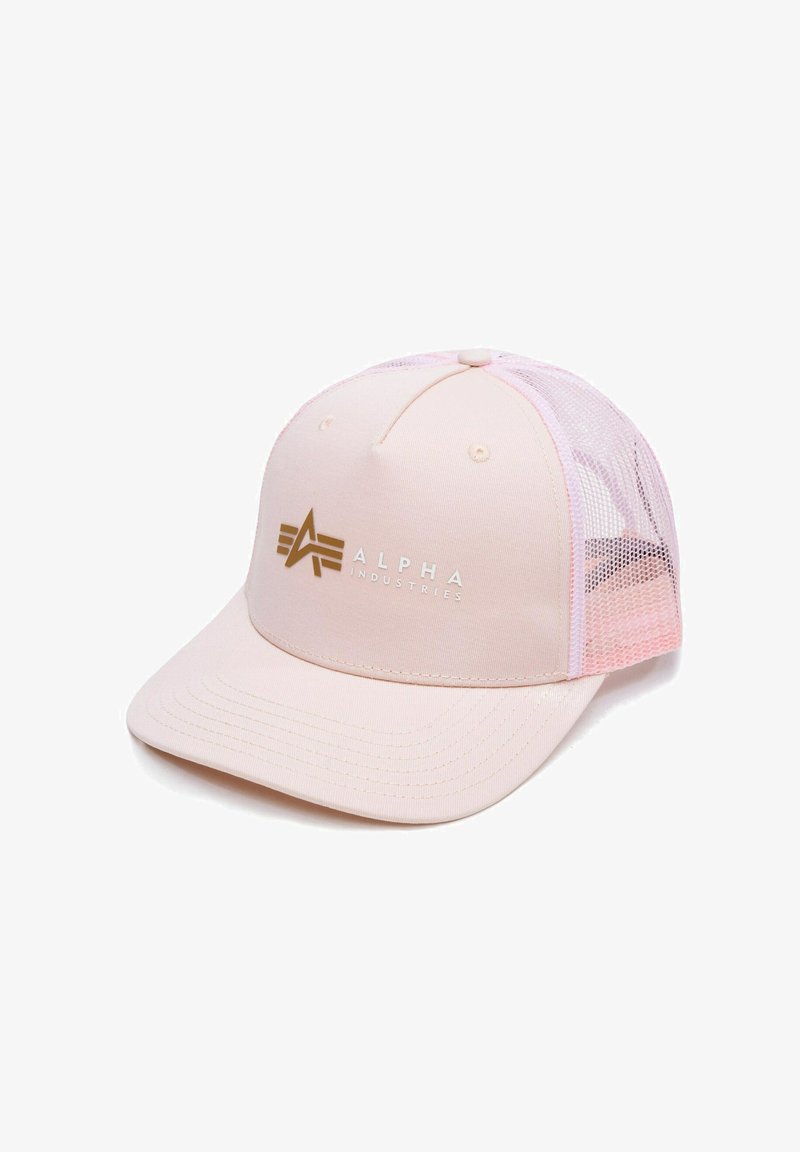 Alpha Industries LABEL TRUCKER UNISEX - Naģene - pale peach