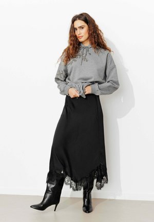 DENTELLE - Jupe trapèze - noir