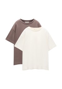 SHORT SLEEVE - PACK OF 2 - Osnovna majica kratkih rukava - brown