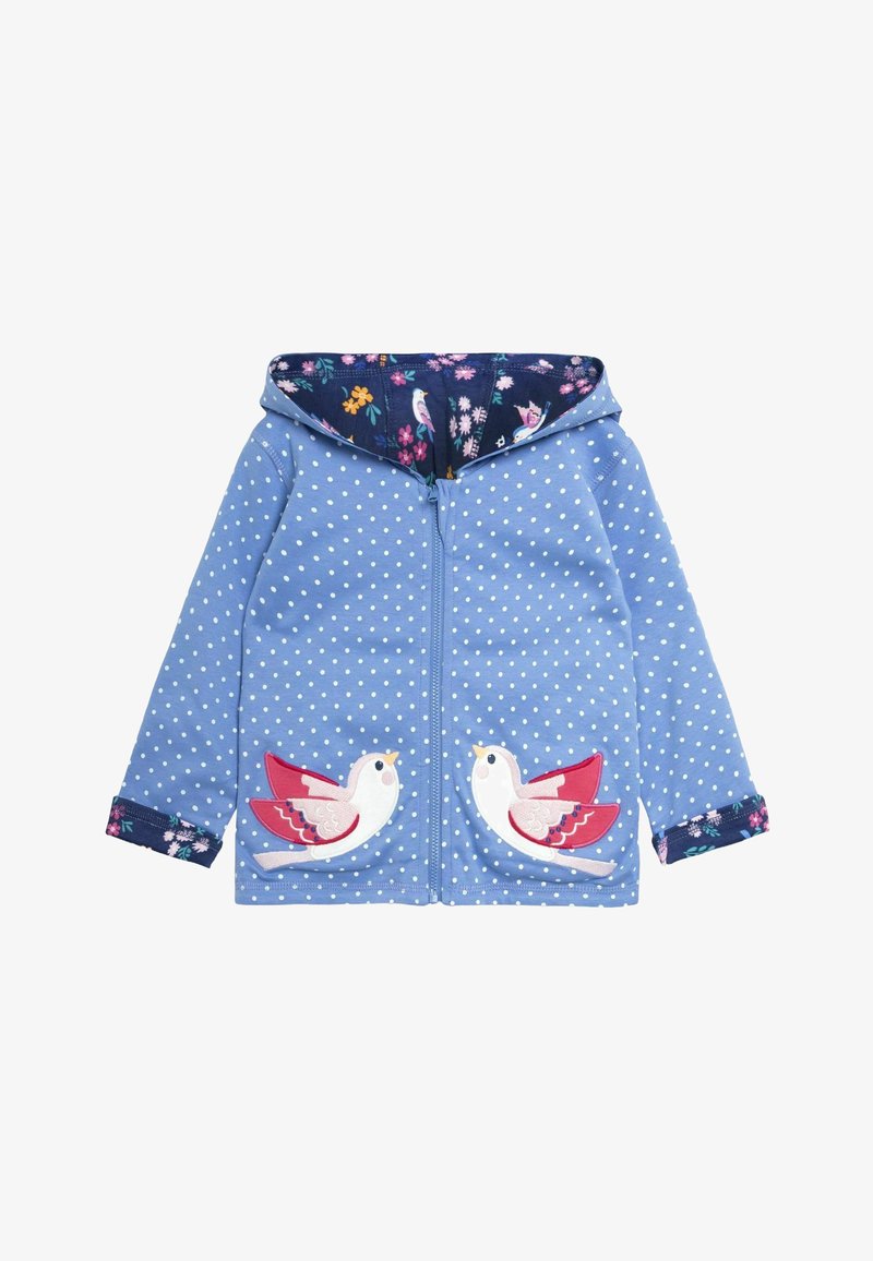 JoJo Maman Bébé BUNNY MOUSE APPLIQUE REVERSIBLE REGULAR FIT - Užtrauktuku užsegamas treningas - blue bird