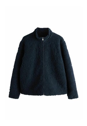 REGULAR FIT - THROUGH FUNNEL NECK  - Forro polar - navy blue tufted