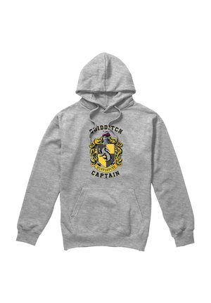 Cotton Soul, HARRY POTTER TEAM CAPTAIN HUFFLEPUFF - Kapuzenpullover - mottled light grey