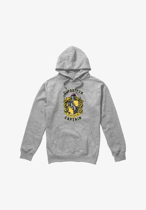 Cotton Soul, HARRY POTTER TEAM CAPTAIN HUFFLEPUFF - Kapuzenpullover - mottled light grey