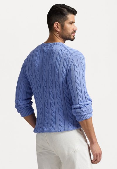 Polo Ralph Lauren Big & Tall CABLE KNIT COTTON JUMPER - Pulóver - new litchfield blue