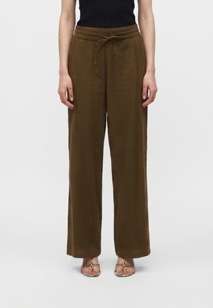 ONLY ONLTIZANA LOOSE PANT - Pantalon classique - grape leaf