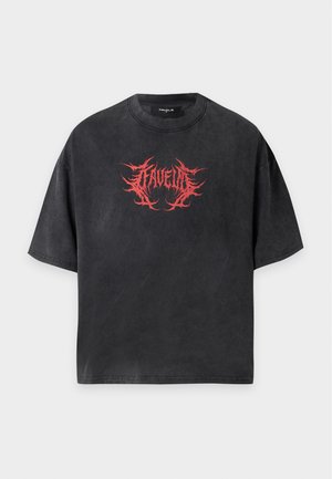 FAVELA, NIGHTRIDER - Tričko s potlačou - black washed