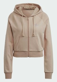 adidas Originals Majica s kapuljačom i patentnim zatvaračem - beige