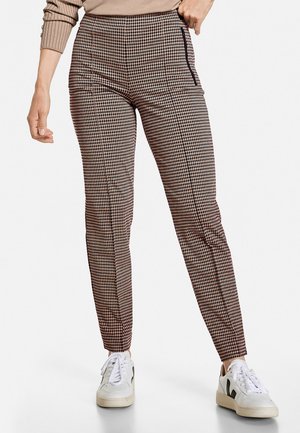 FREIZEIT MIT VICHY KARO - Pantaloni - black/brown