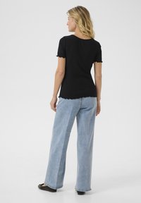 Cream RIBBA V-NECK - Základné tričko - pitch black