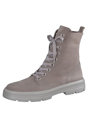 Lace-up ankle boots - light grey