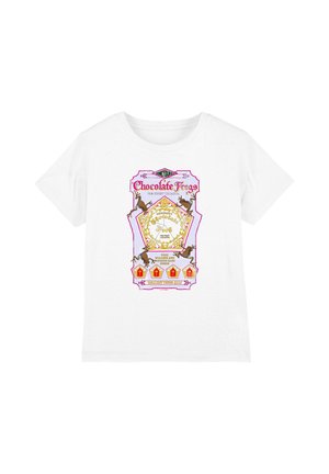 Warner Brothers, HARRY POTTER HONEYDUKES CHOCOLATE FROGS LABEL - Print T-shirt - white