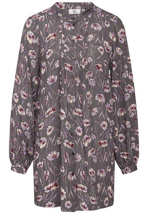 TIFFANY - Camicia - print grey beige