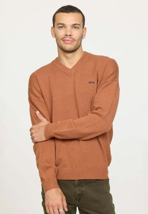 COVALI - Pullover - camel chiné