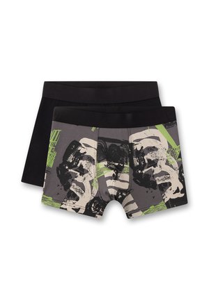 Sanetta, JUNGEN-HIPSHORTS (DOPPELPACK) GRAU & SCHWARZ MOTORRAD - Boxer briefs - grau