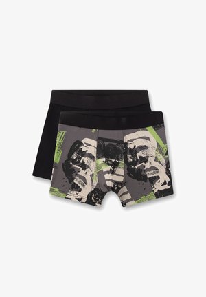 Sanetta, JUNGEN-HIPSHORTS (DOPPELPACK) GRAU & SCHWARZ MOTORRAD - Boxer briefs - grau