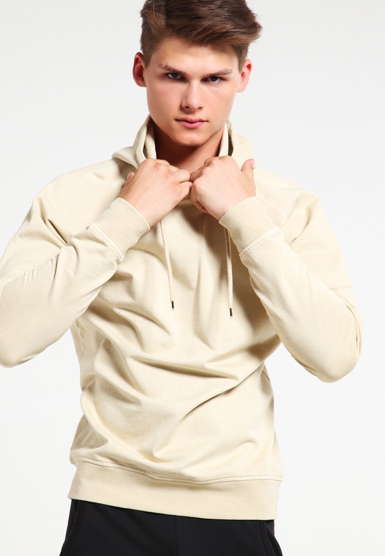 Urban Classics ACID WASH RAGLAN HOODY - Luvtröja - sand