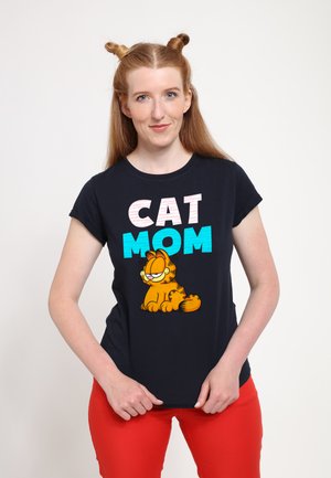 Henry Tiger GARFIELD CAT MOM - T-Shirt print - navy blue