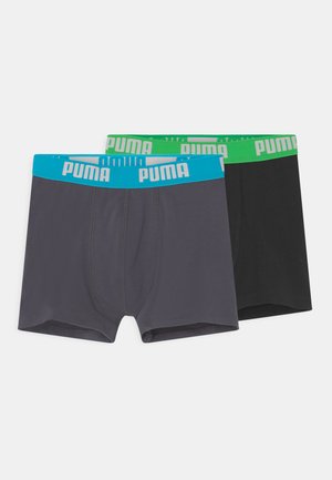 Puma BOYS BASIC 2 PACK - Kurze Boxershorts - india ink/turquoise