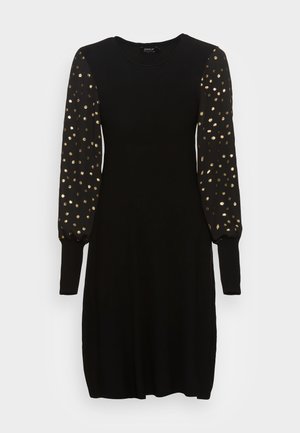 Stickad klänning - black