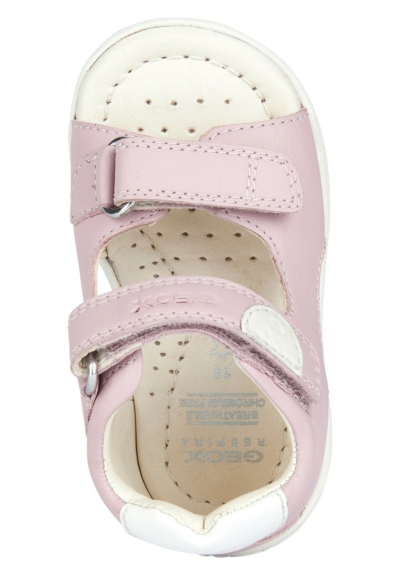 Geox Macchia Gir – Sandalo Bambina Con Doppio Strap, Suola Traspirante E Flessibile, Primi Passi