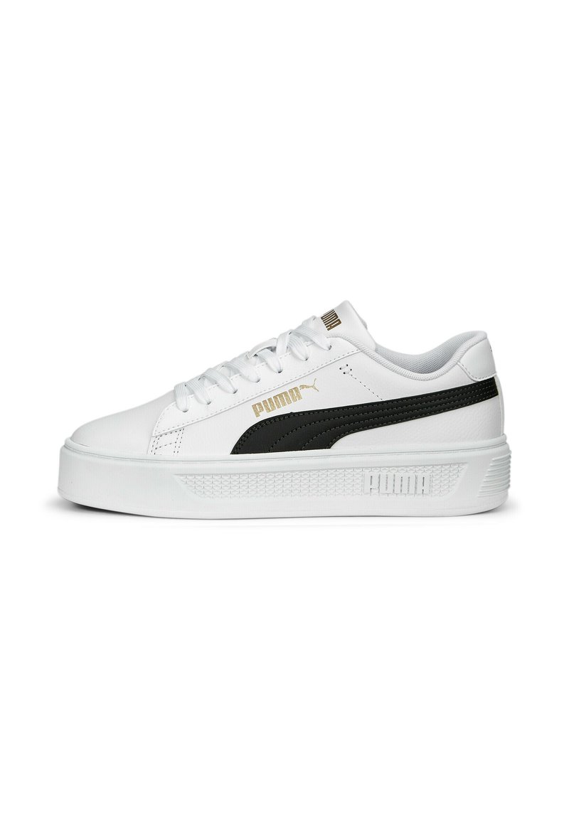 Puma - SMASH PLATFORM  - Sneaker low - white black gold, Vergrößern