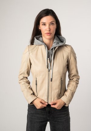 Leren jas - offwhite