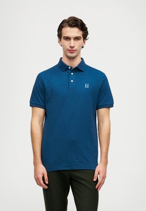 Hackett London HERITAGE MADRAS - Polo - dark denim blue