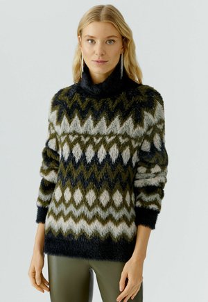 Strickpullover - khaki rose