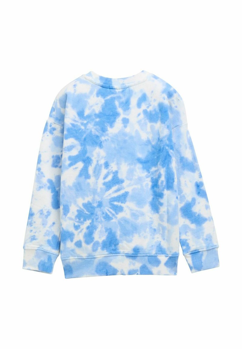 TOM TAILOR Sweatshirt mid blue white tie dye design/blue Zalando