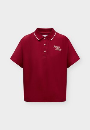 Tommy Hilfiger, SCRIPT RELAXED POLO - Polokošeľa - raspberry juice
