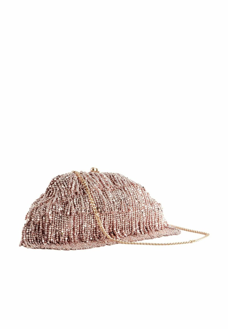 Next FRINGE BEADED - Pisemska torbica - pink