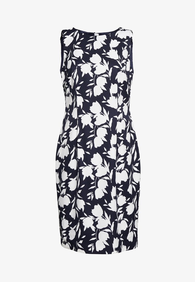 MOIRA DRESS - Shift dress - midnight/ivory