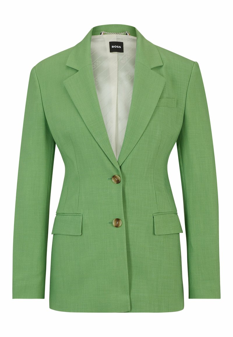 Boss Halflange jas groen Boss Halflange jas groen