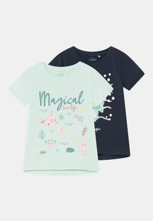 NMFVIX 2 PACK - Print T-shirt - dark sapphire