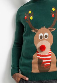 bonprix MIT WEIHNACHTSMOTIV - Maglione - green