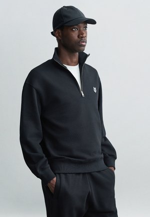 FOX HEAD COMFORT HALF ZIP  - Sweatshirt - black