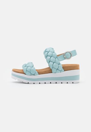 Wedge sandals - blue