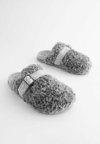 Next BORG BUCKLE REGULAR FIT - Slippers - grey