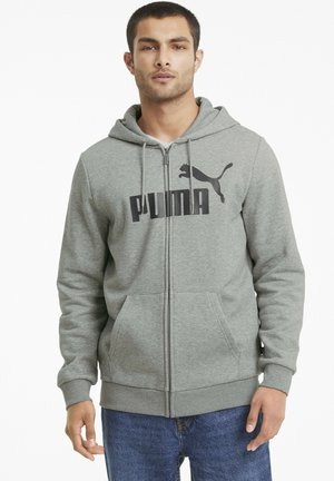 BIG LOGO HOODIE - Sweater met rits - medium gray heather